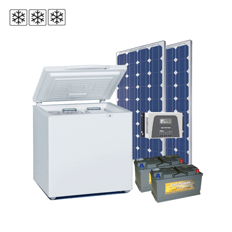 Solar-Tiefkühlsystem 24V / 200Wp / 95Ah, EEK: A+++