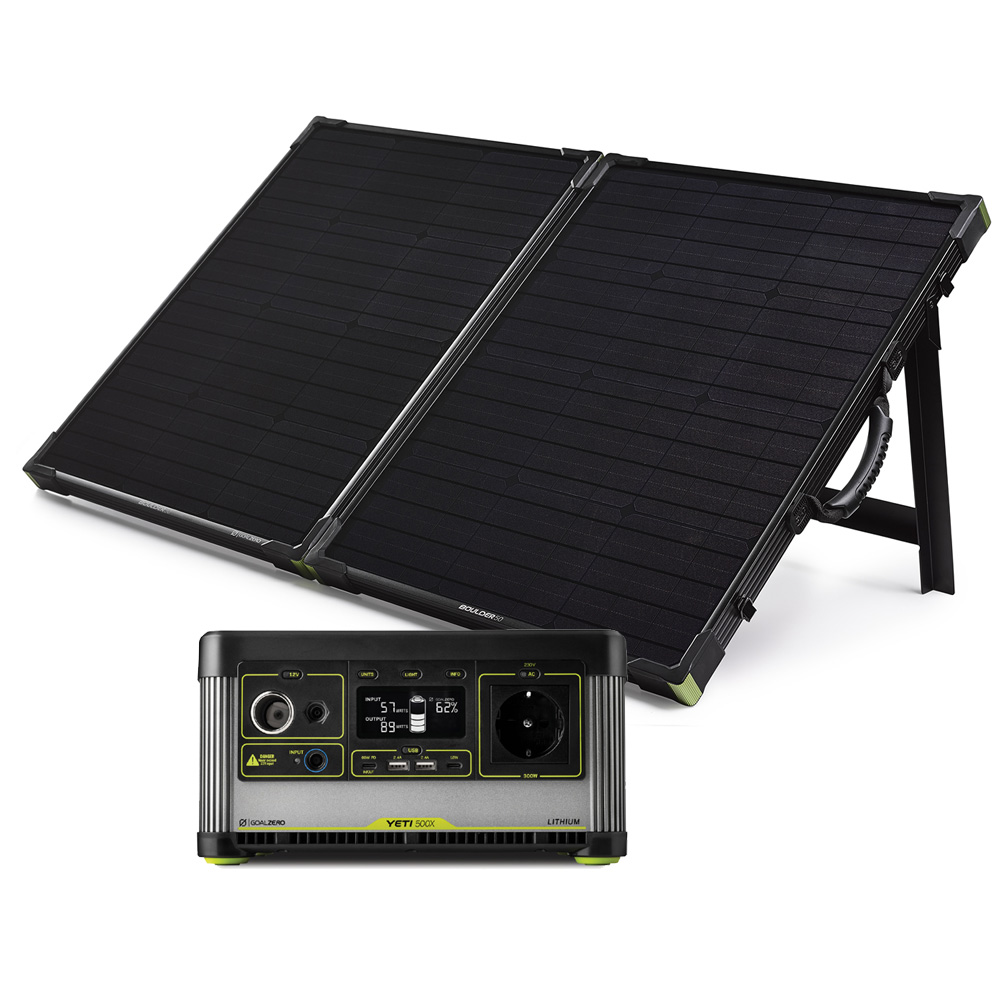 Yeti 500X Solar Kit mit Boulder 100 Briefcase