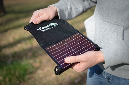 LightSaver V1 - rollbares Solarmodul mit USB Powerbank