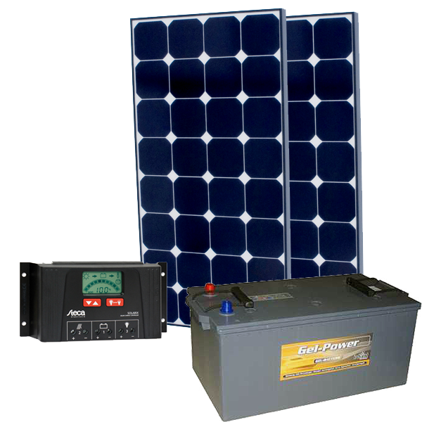 Solar Inselanlage 12V / 200Wp / 225Ah