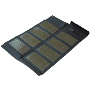 Minigorilla + faltbares Solarmodul 12Wp Tablet-Solarladegerät