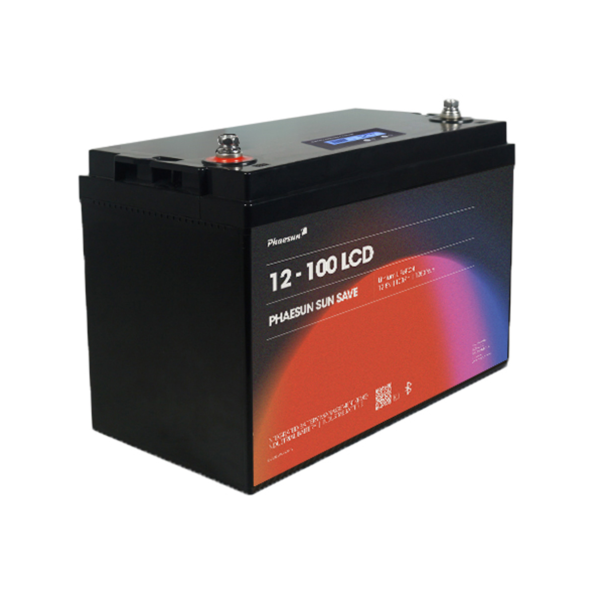 Sun Save 12-100 LCD - LiFePO4 Akku, 100Ah