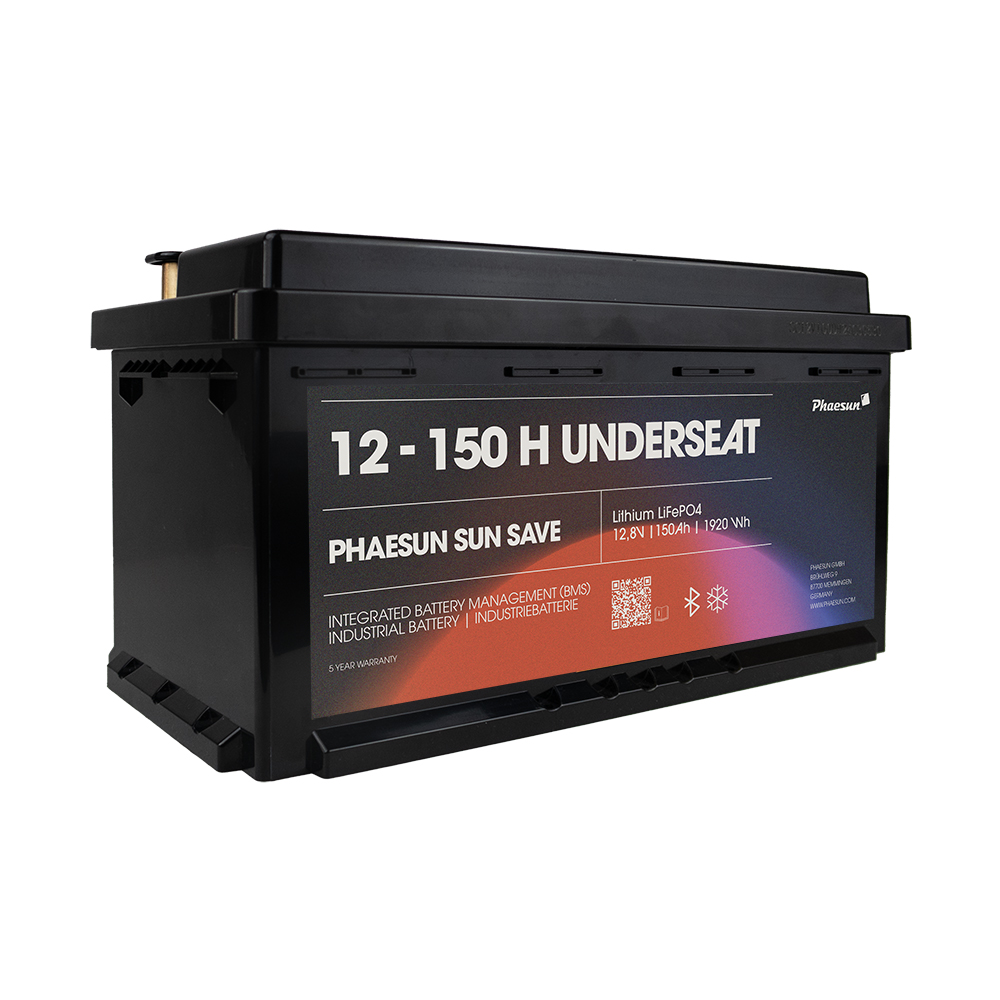 Sun Save 12-150 H - Untersitz-Akku, 150Ah, LiFePO4