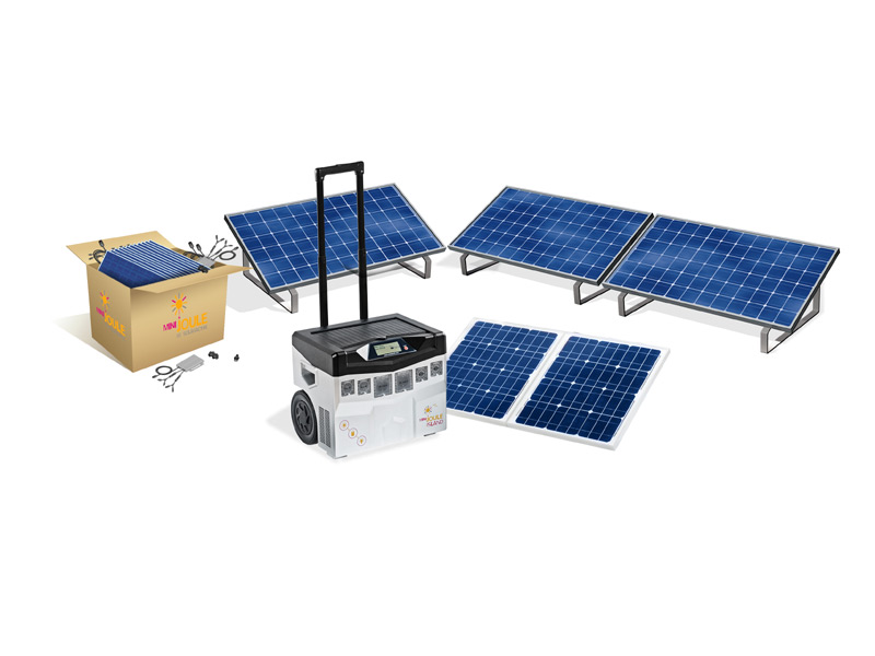 miniJOULE erweiterbar miniJOULE Island Solar Generator