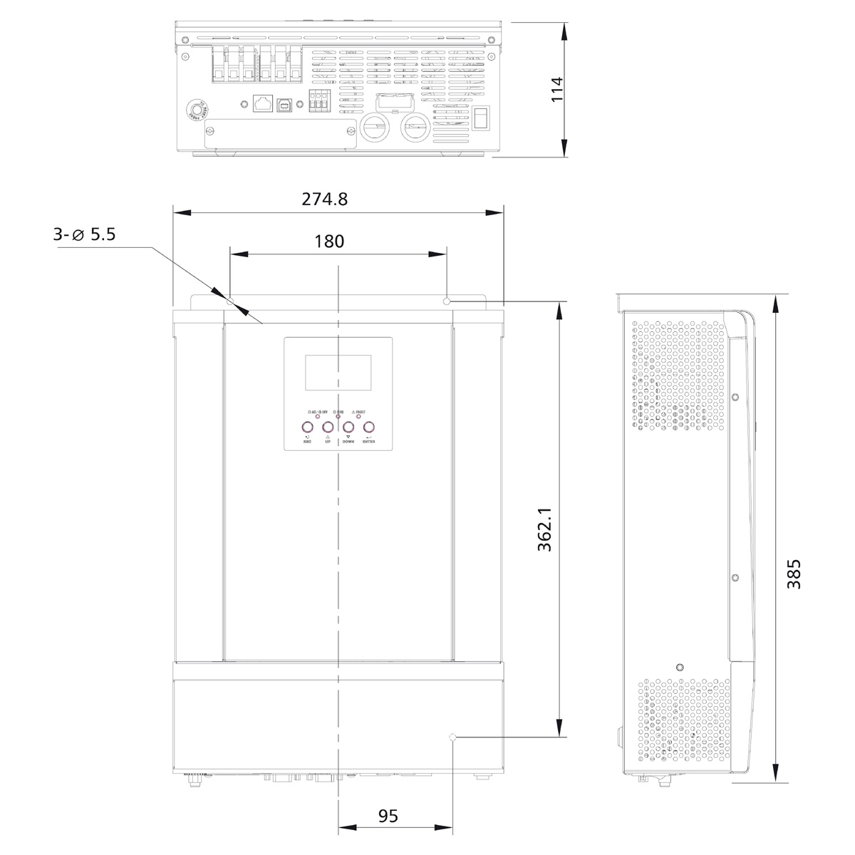 Steca Solarix PLI 2400-24 Laderegler u. Wechselrichter