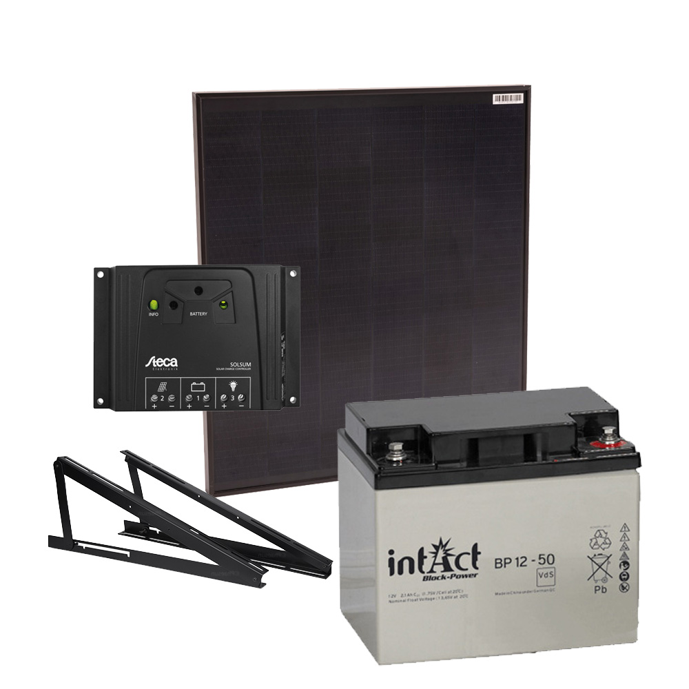 Solar Inselanlage 12V / 50Wp / 50Ah