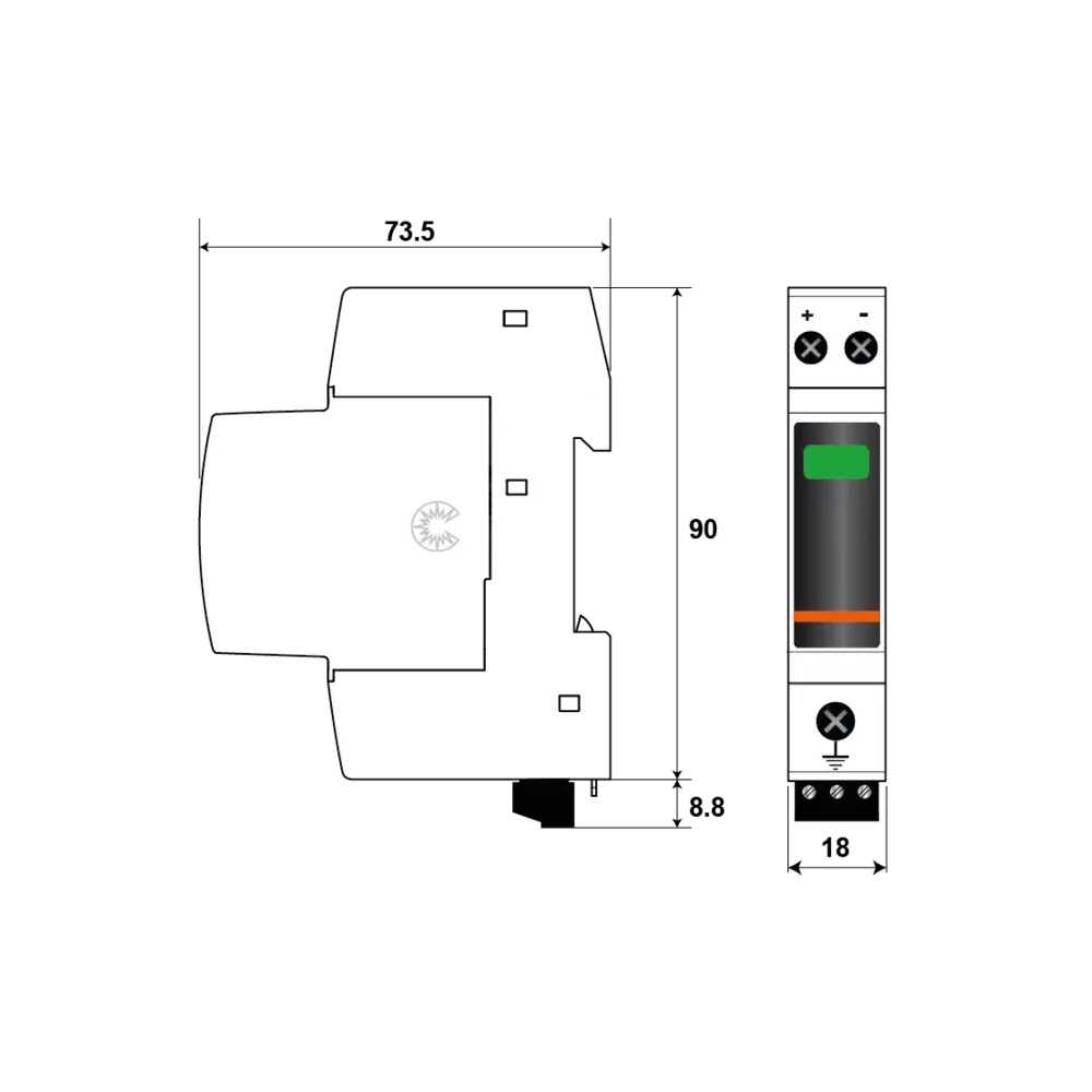 Citel DDC40CS-20-275 - Überspannungsschutz, 2-polig Citel DDC40CS-20-275 - Überspannungsschutz, 2-polig