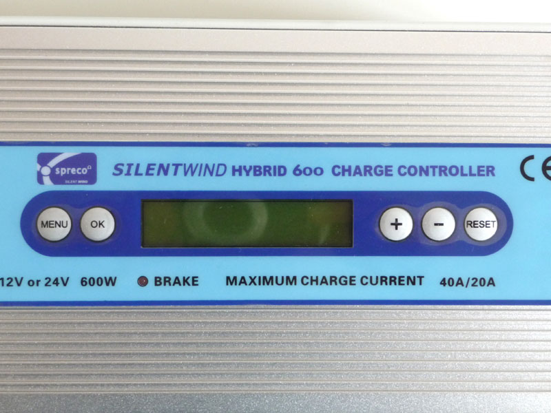 Silentwind Hybrid Laderegler Display