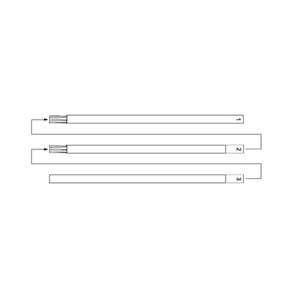 3-teiliger Niro-Steckmast 2,8m