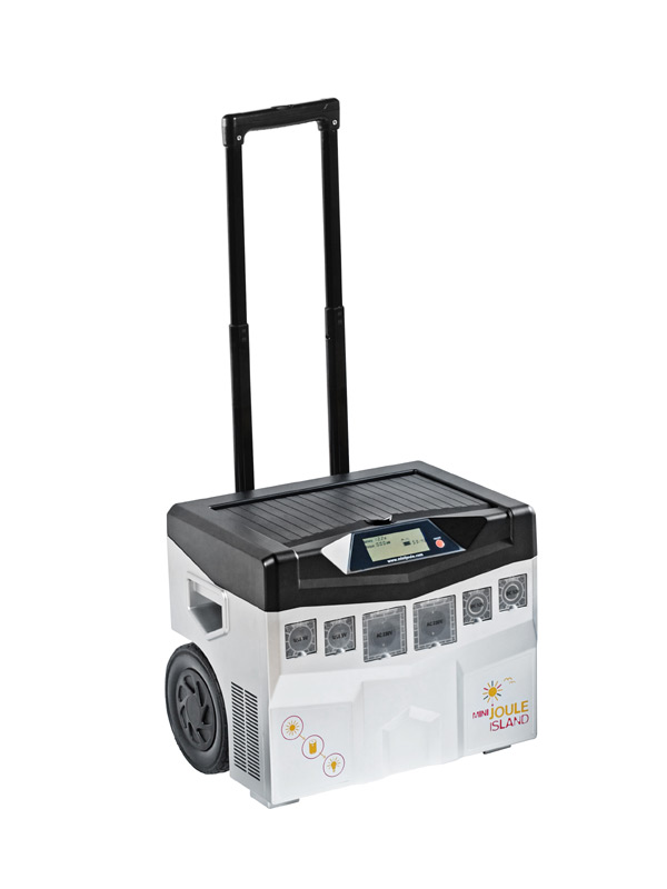miniJOULE integrierter Trolley miniJOULE Island Solar Generator