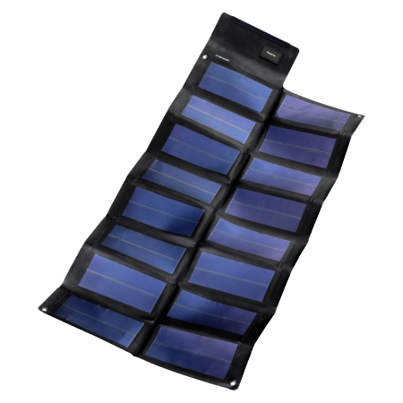 Powertec PT25 faltbares Solarmodul 25Wp mit 12V und USB