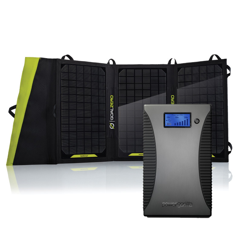 Powergorilla + Nomad 20 Solarladegerät