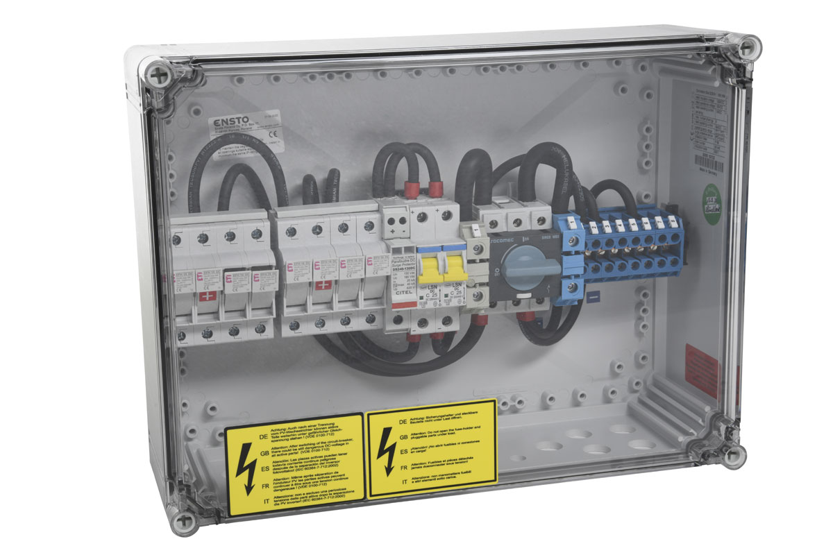 Generator-Anschlusskasten GCB 8-1 für 8 Strings Generator-Anschlusskasten GCB 8-1 für 8 Strings