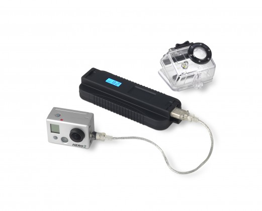 Powermonkey eXtreme lädt GoPro