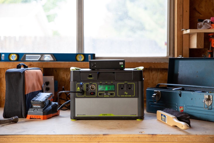 Yeti Fast Charge 25A lädt Yeti 1400