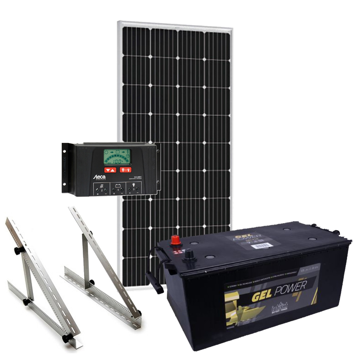 Solar Inselanlage 12V / 200Wp / 210Ah