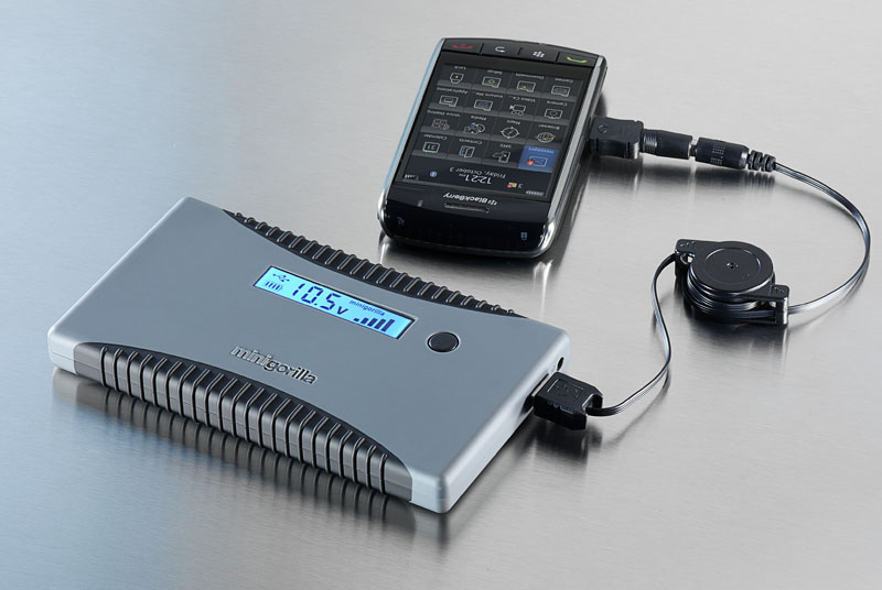 Minigorilla lädt BlackBerry