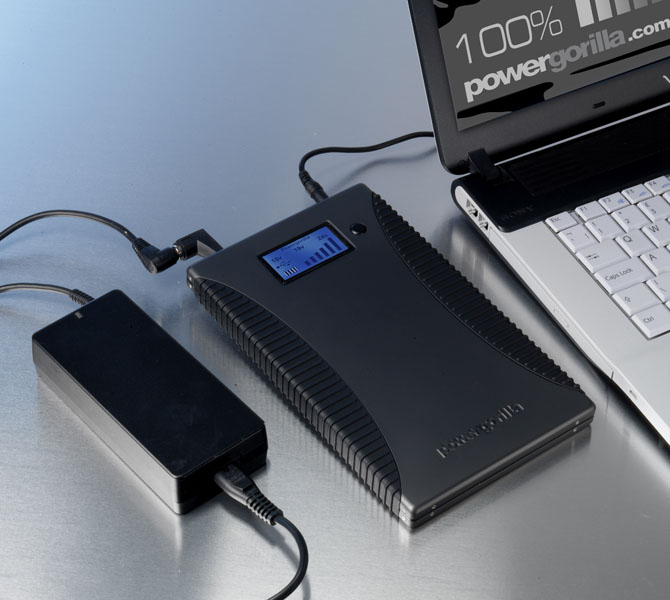 Powergorilla zwichen AC Netztel und Laptop
