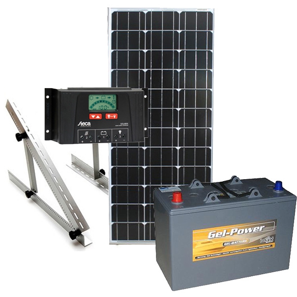 Solar Inselanlage 12V / 100Wp / 85Ah