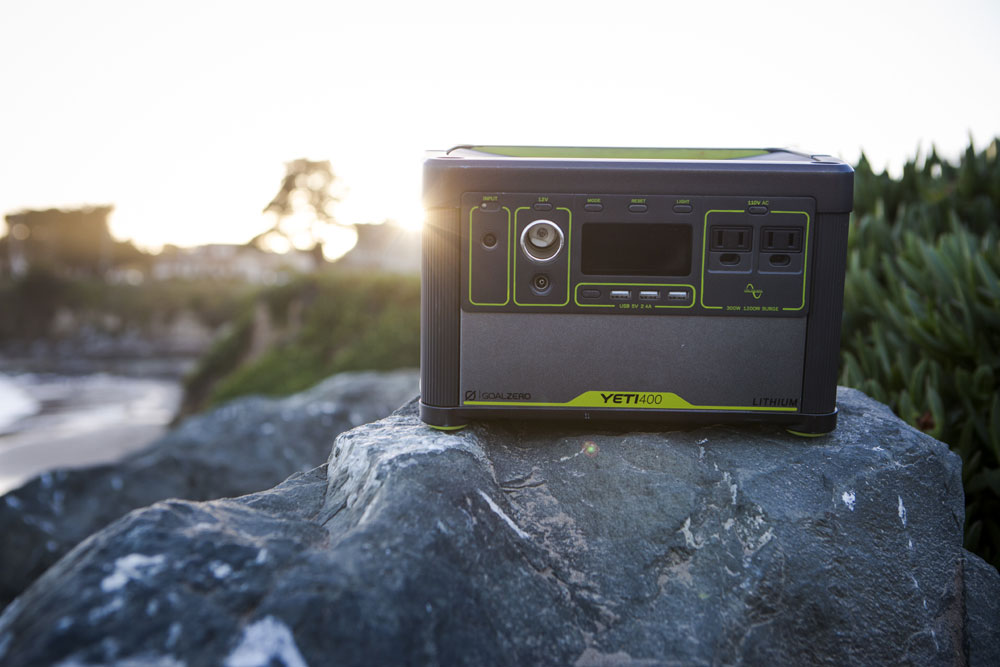 Yeti 400 Lithium Solar Generator - unterwegs