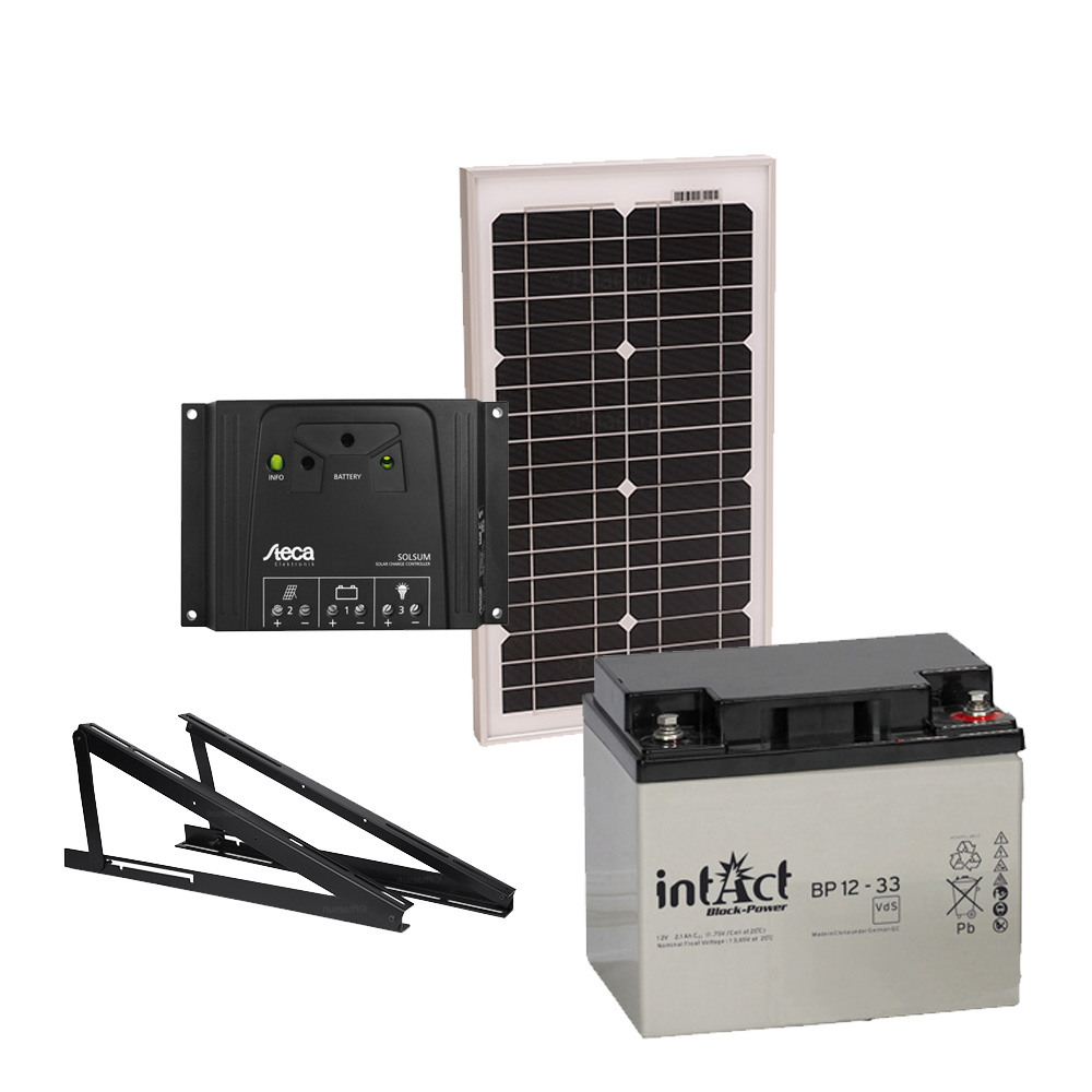 Solar Inselanlage 12V / 20Wp / 35Ah