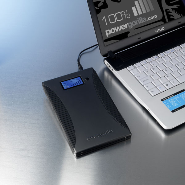 Powergorilla lädt Notebook