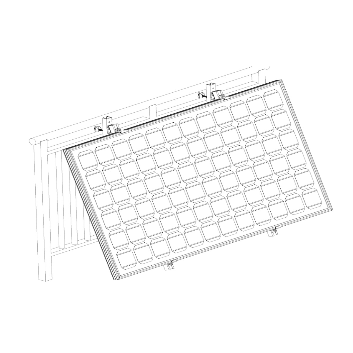 Modulhalter für Balkonkraftwerk