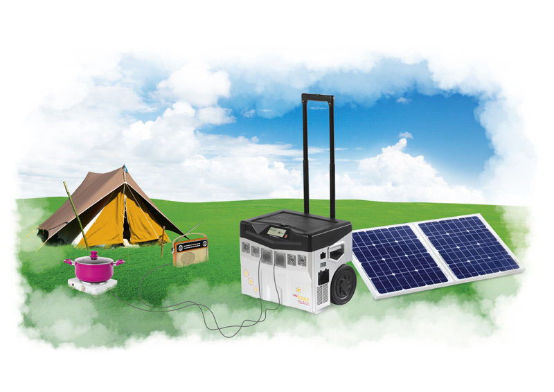 miniJOULE beim Camping miniJOULE Island Solar Generator