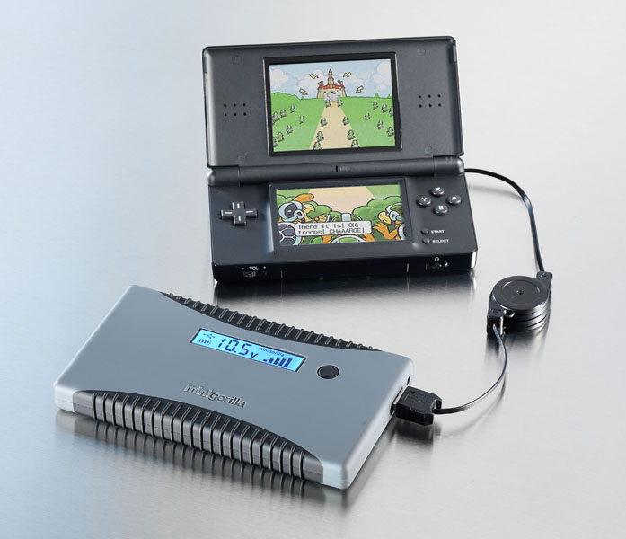 Minigorilla lädt Nintendo DS