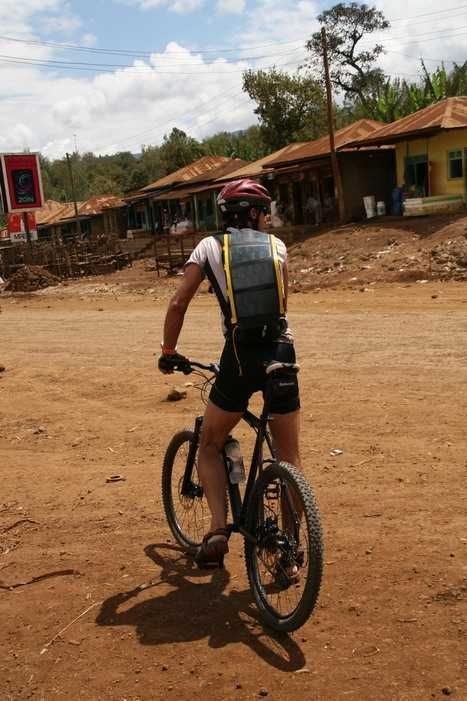 SolarClaw 6,5Wp am Fahrrad-Rucksack