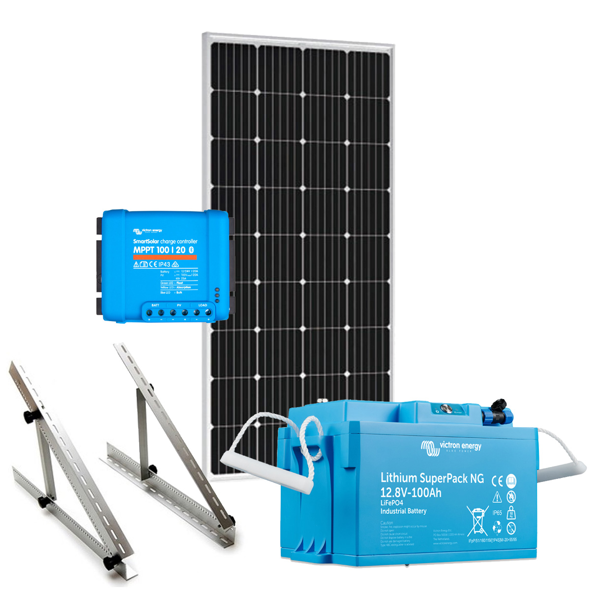 Solar Inselanlage 12V / 200Wp / 100Ah LiFePO4 Solar Inselanlage 12V / 200Wp / 100Ah LiFePO4
