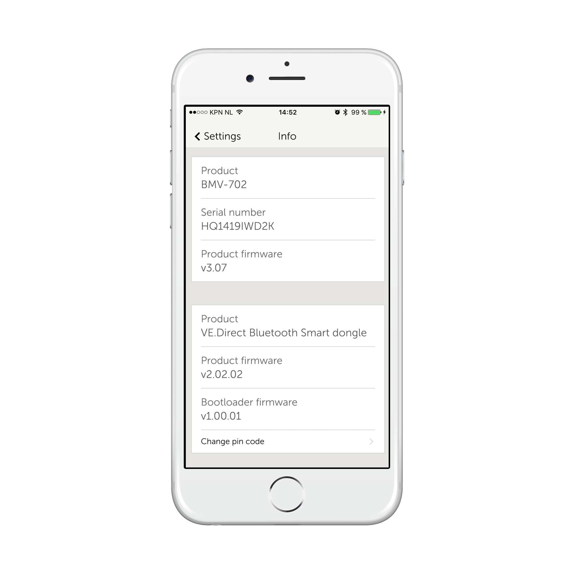 Anzeige von Geräteinformationen