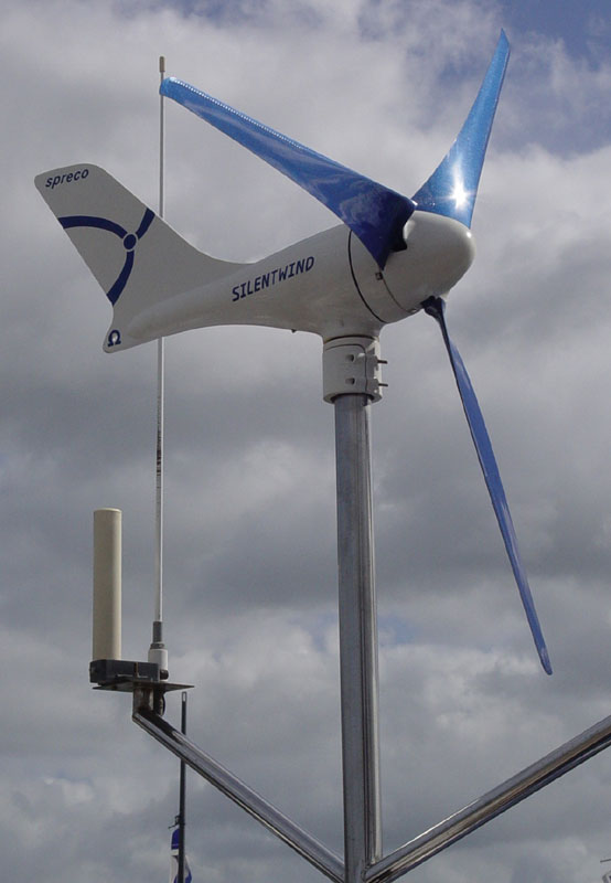 Silentwind Pro 24V Windgenerator mit Hybrid-Laderegler